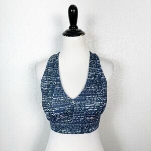 Cleo‎ Harper Womens Indy Athletic Bralette Sports Bra in Blue Stamp Size Small
